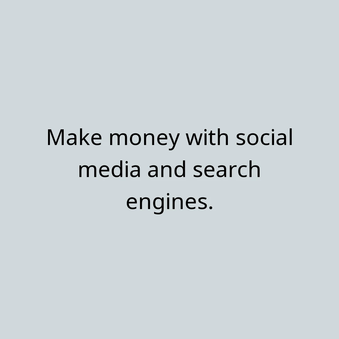 Earn Money from Social Media and Search Engines: The New Way with MeSearching